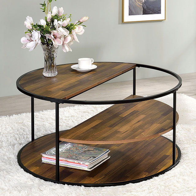 Orrin Black/Walnut Coffee Table
