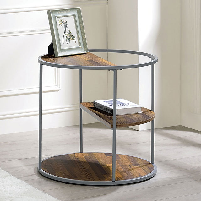 Orrin Gray/Walnut End Table