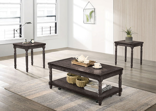 Monango Weathered Gray Coffee Table Set