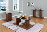 Mannedorf Black/Dark Walnut Sofa Table