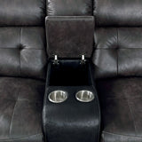 Brooklane Gray/Black Sectional