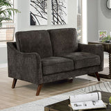 Maxime Dark Gray Loveseat