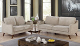 Maxime Light Gray Loveseat