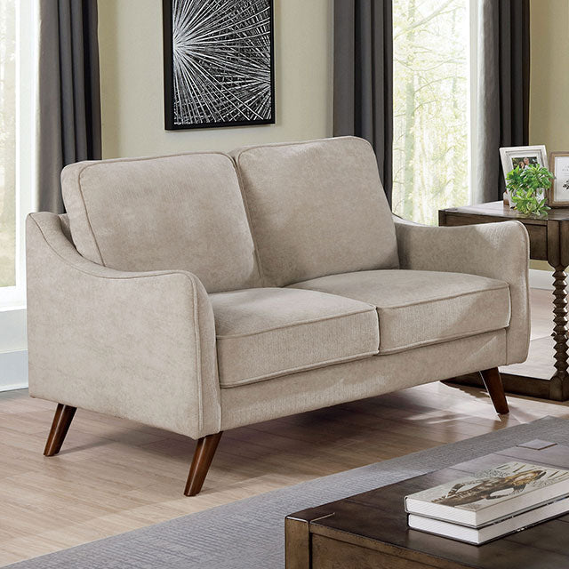 Maxime Light Gray Loveseat