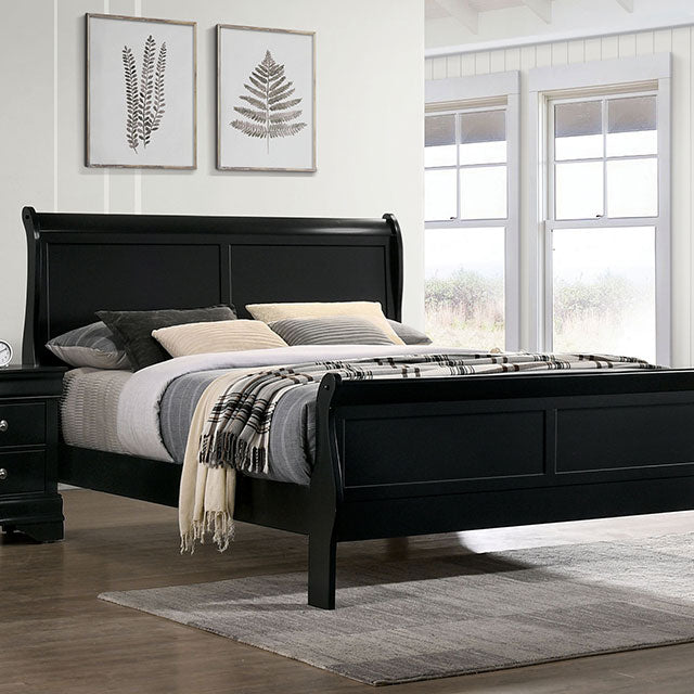 Louis Philippe Black Bed
