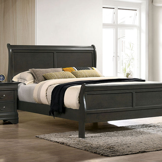 Louis Philippe Gray Bed