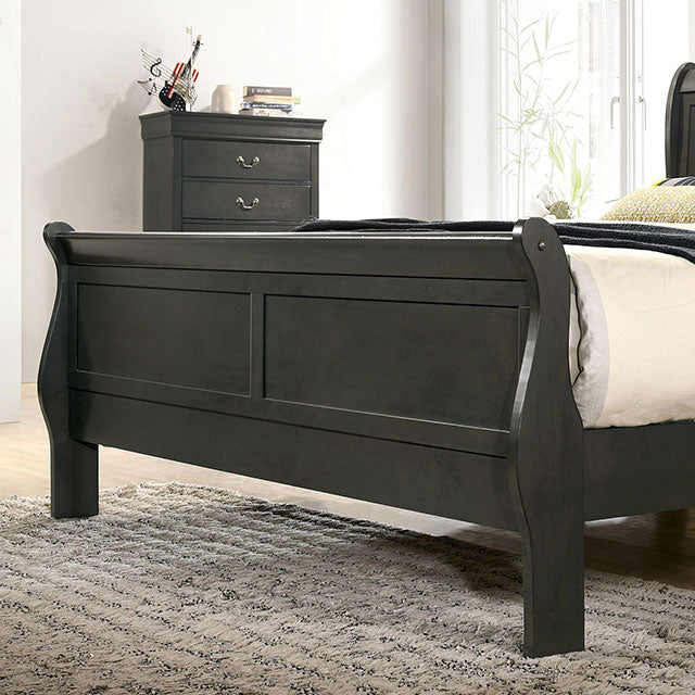 Louis Philippe Gray Bed