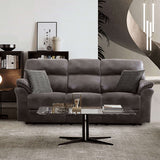 Josias Dark Gray Leatherette Sofa