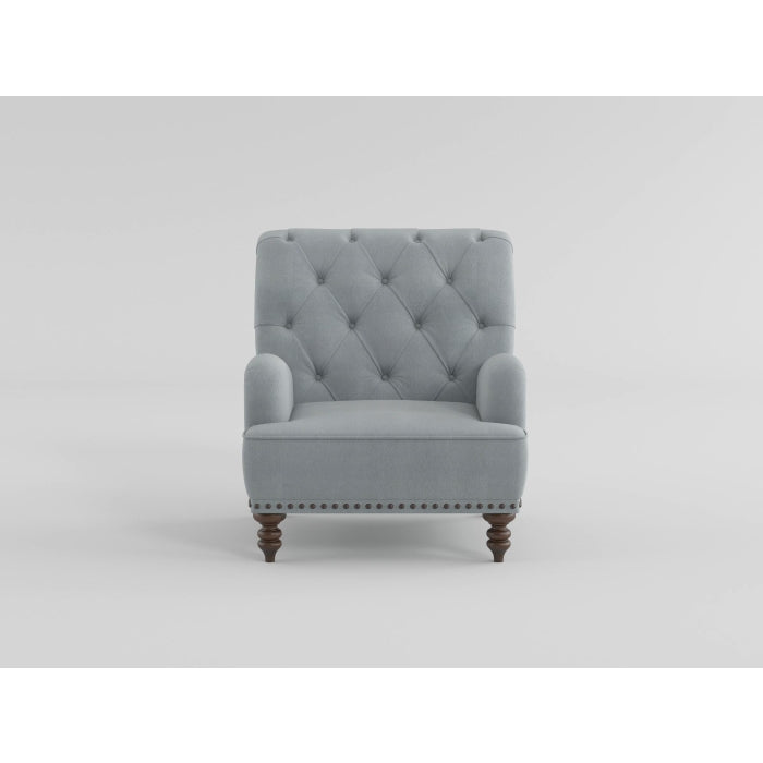 Holland Park Gray/White Accent Chair