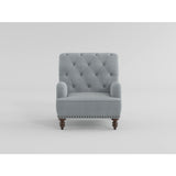 Holland Park Gray/White Accent Chair