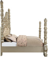Danae Bedroom Set In Champagne And Gold Finish