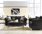 Darcy Black Living Room Set