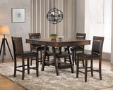 Dewey Walnut Counter Height Dining Room Set