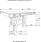 Dewey Walnut Counter Height Dining Room Set