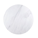 Gerardo White Marble Top & Weathered Espresso Finish Dining Table