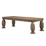 Constantine Brown & Gold Finish Dining Table