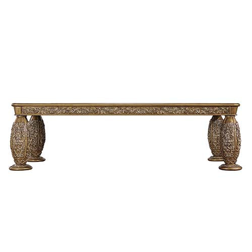 Constantine Brown & Gold Finish Dining Table