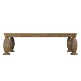 Constantine Brown & Gold Finish Dining Table