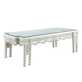 Vanaheim Antique White Finish Dining Table