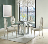 Noralie Mirrored & Faux Diamonds Dining Table