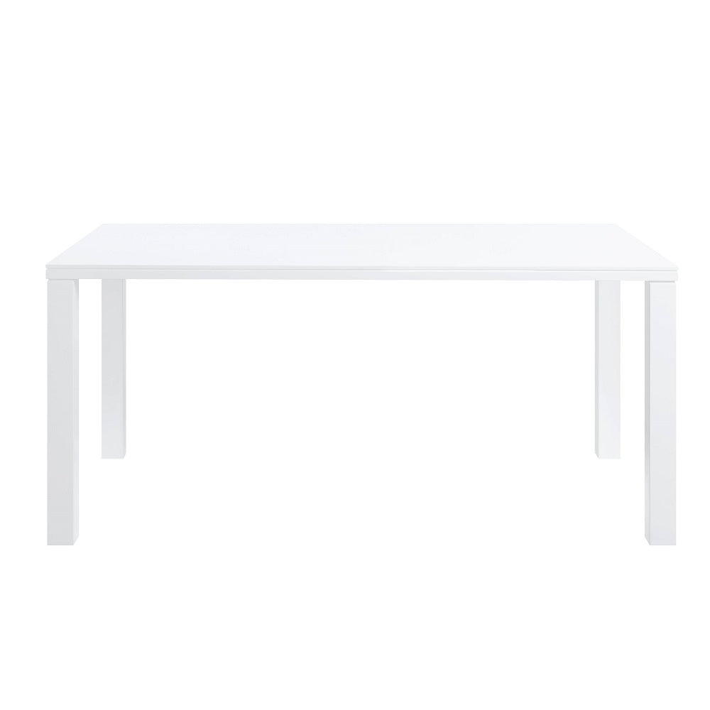 Pagan White High Gloss Finish Dining Table