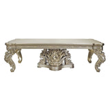 Danae Champagne & Gold Finish Dining Table