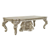 Danae Champagne & Gold Finish Dining Table
