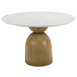 Kala Round Dining Table w/Marble Top
