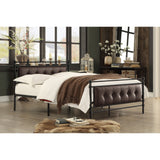 Jayla Brown Full Metal Platform Bed
