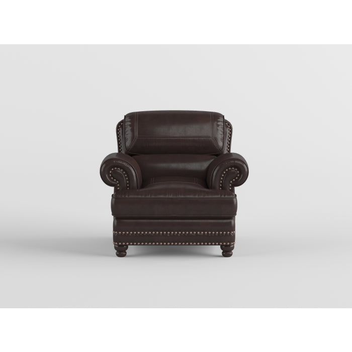 Milford Exposed Wood Feet With Espresso Chair