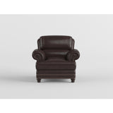 Milford Exposed Wood Feet With Espresso Chair