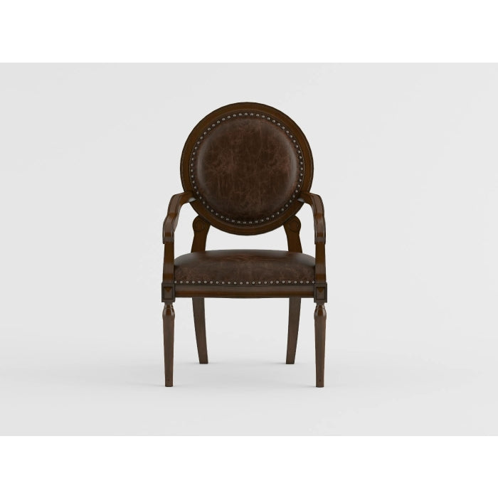 Aldermont Dark Brown Faux Leather Desk Chair