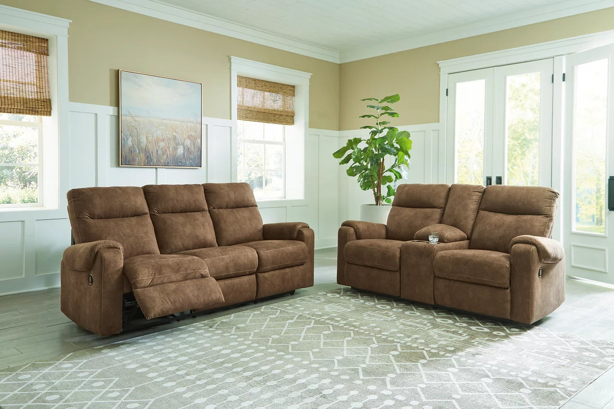 Edenwold Reclining Living Room Set In Brindle