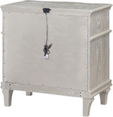 Evangeline Silver And Ivory Tufted Upholstered Platform Bedroom Set