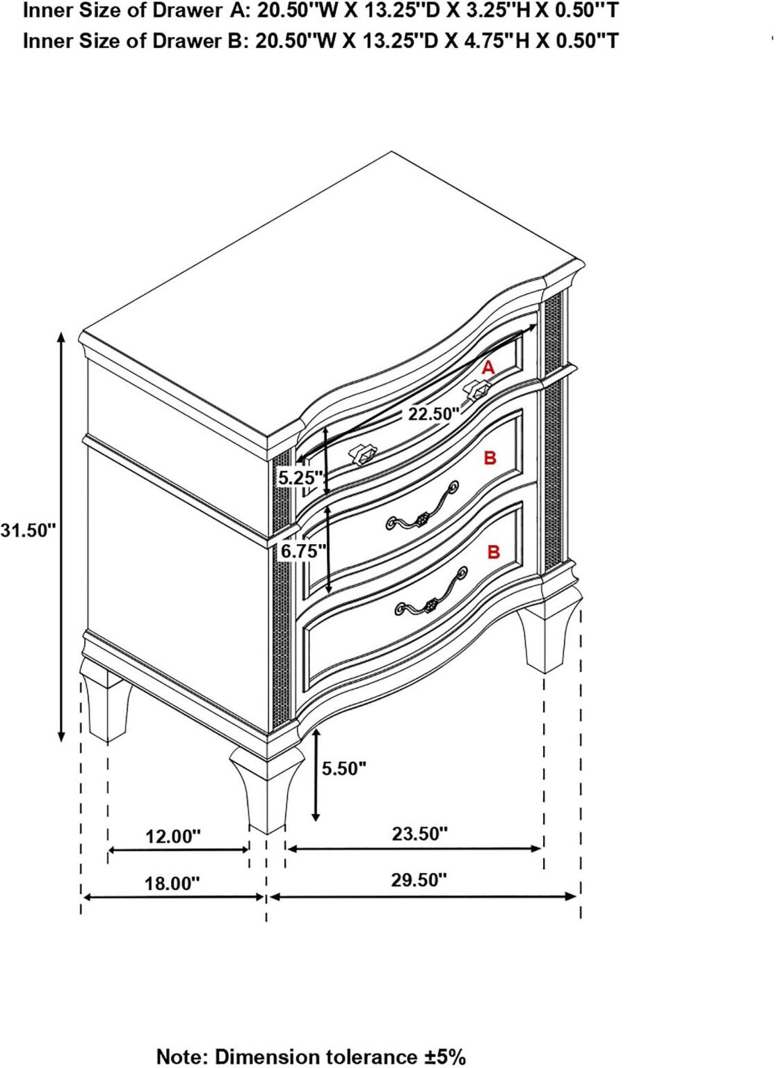 Evangeline Silver And Ivory Tufted Upholstered Platform Bedroom Set