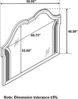 Evangeline Silver And Ivory Tufted Upholstered Platform Bedroom Set