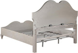 Evangeline Silver And Ivory Tufted Upholstered Platform Bedroom Set