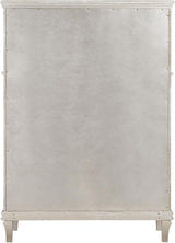 Evangeline Silver And Ivory Tufted Upholstered Platform Bedroom Set