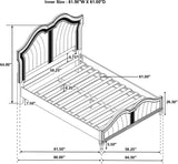Evangeline Silver And Ivory Tufted Upholstered Platform Bedroom Set