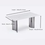 Black Stainless Steel Base Dining table