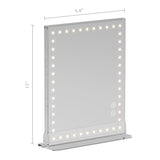 LED Music Mirror with Dimmable Light