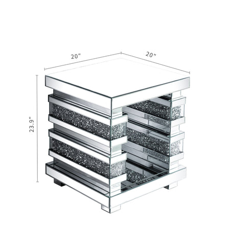 Mirrored Side Table