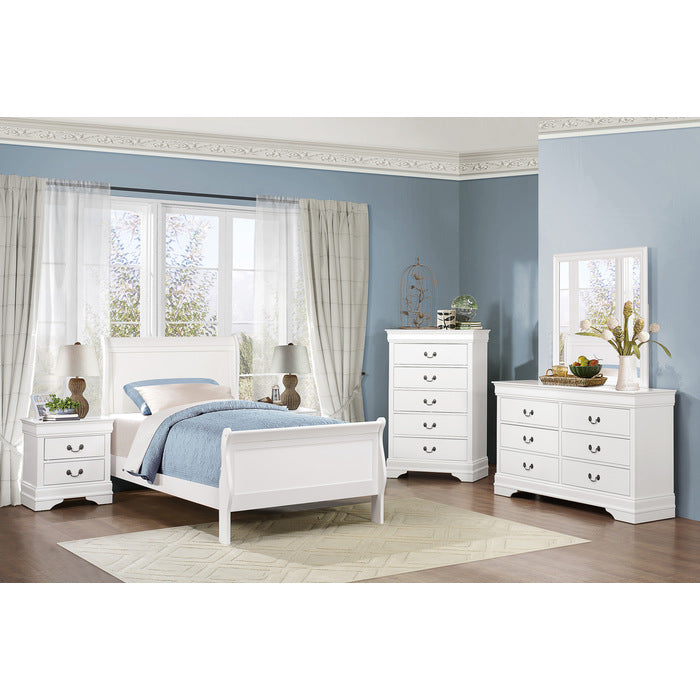 Mayville White Twin Bed