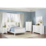 Mayville White Twin Bed