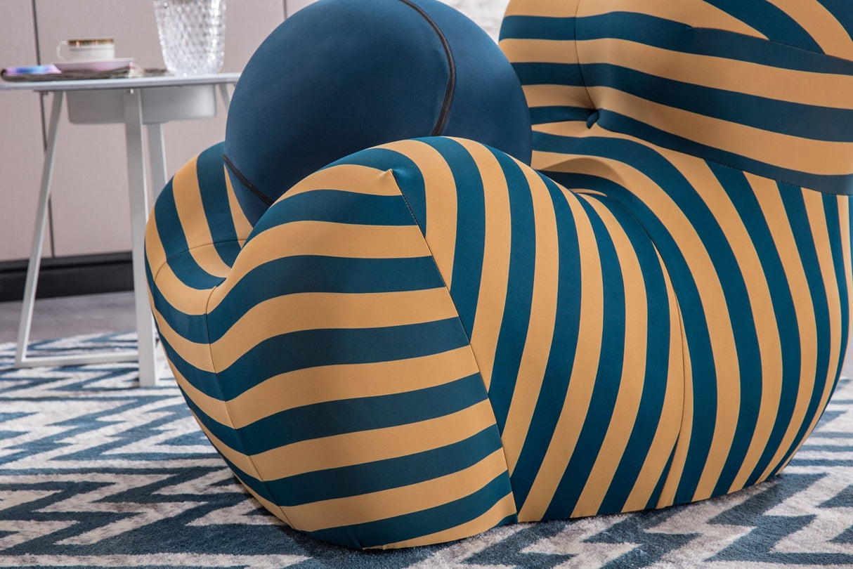 C610 BARREL CHAIR WITH OTTOMAN