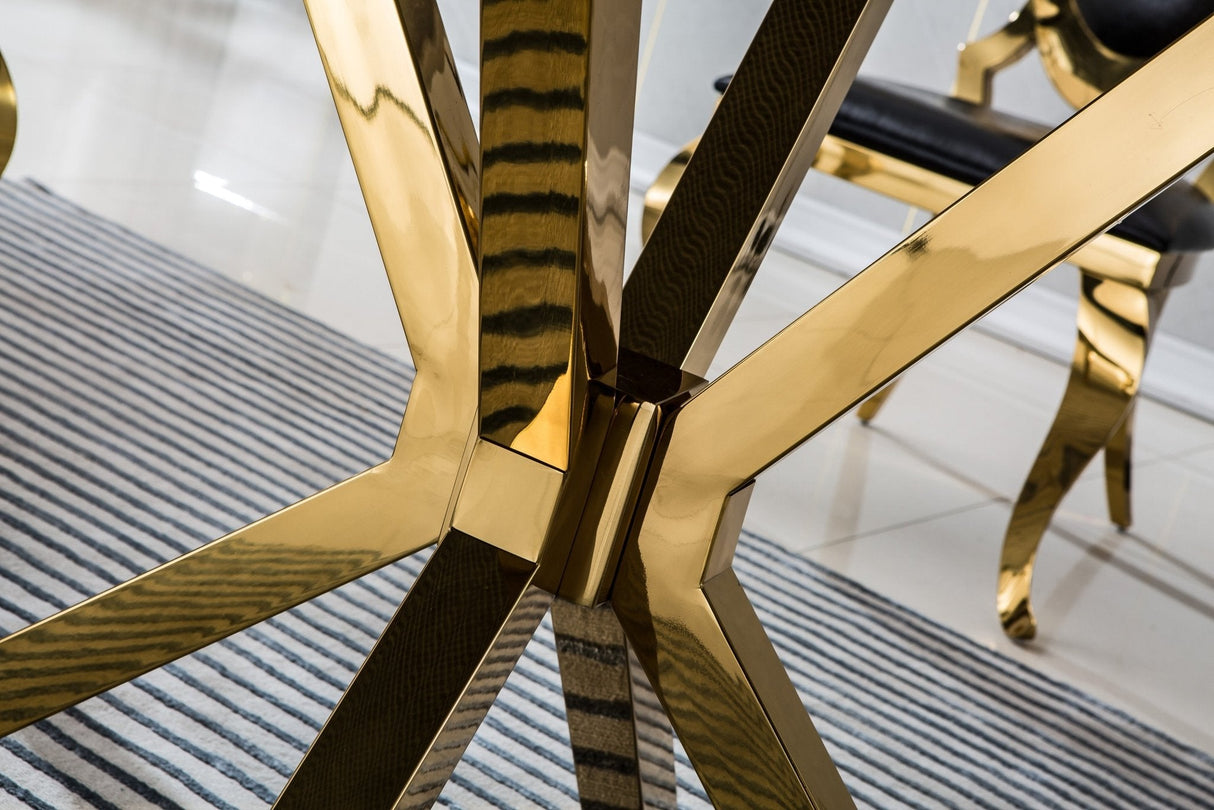 DT205GMB MARBLE DINING TABLE