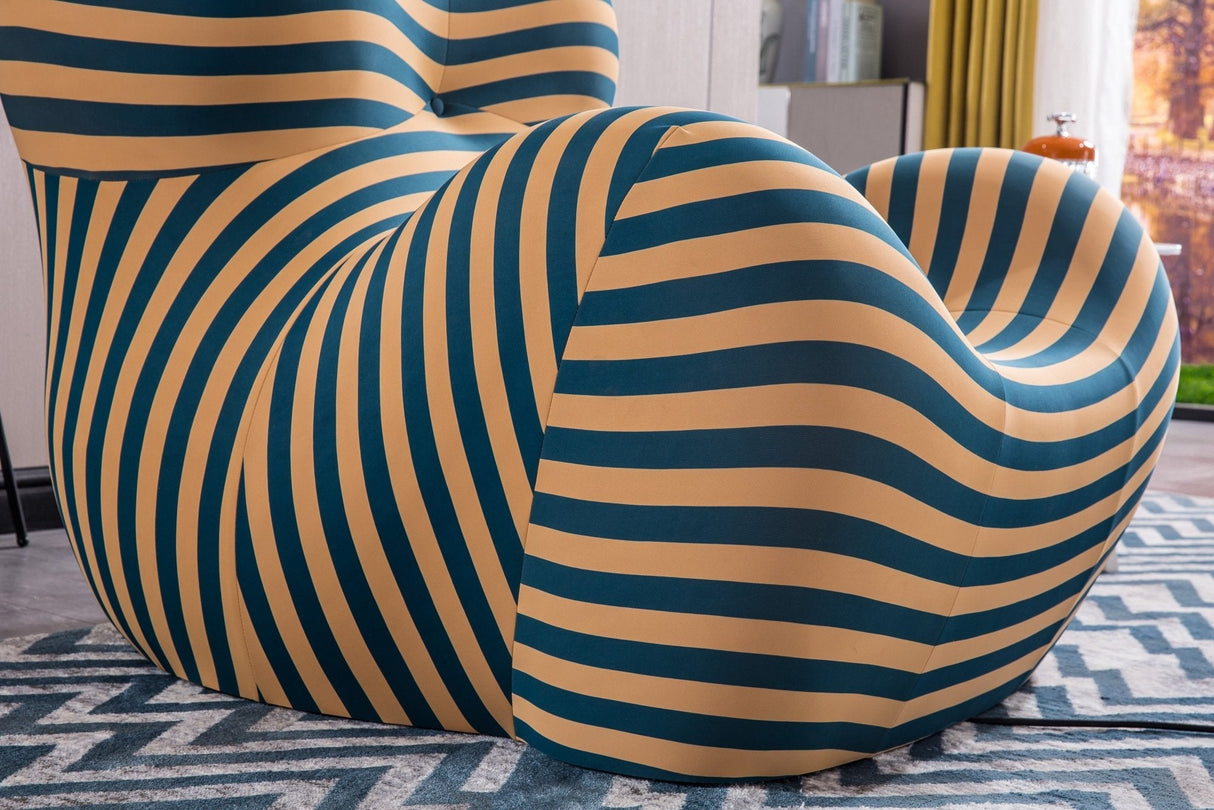 C610 BARREL CHAIR WITH OTTOMAN