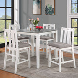 Dunseith White/Gray Dining Set