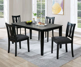 Carbey Black/Gray Dining Set