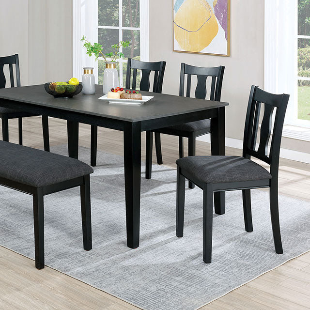 Carbey Black/Gray Dining Set
